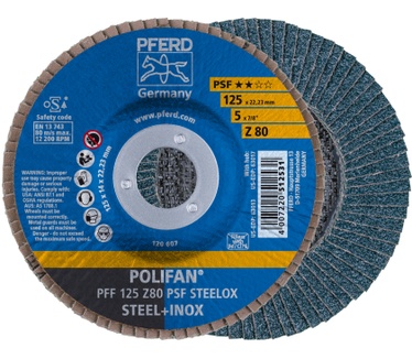 PFERD PFF 125 Z 80 PSF STEELOX