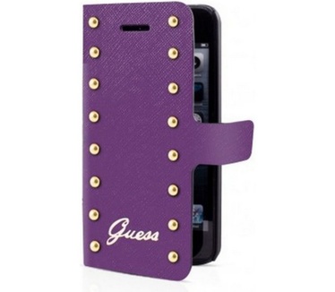 Guess Folio Studded Book Case for Samsung Galaxy S4 - Purple  Paars