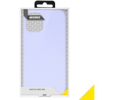 Accezz Liquid Silicone Backcover iPhone 12 Mini - Paars (iPhone 12 Mini) Paars