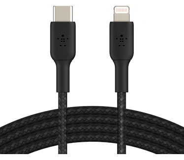 Belkin Boost↑Charge gevlochten USB-C/Lightning-kabel 2m Zwart