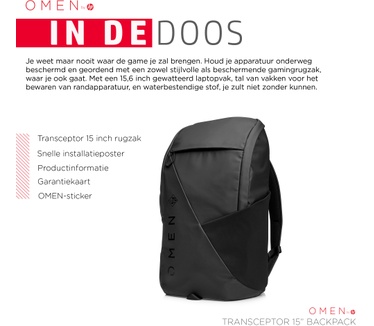 HP OMEN Transceptor 15 Zwart