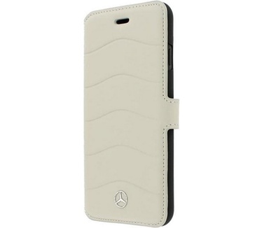 Mercedes-Benz Leather Book Case - Apple iPhone 7/8 Plus - Grijs Grijs