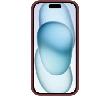 Mobiparts Silicone Cover Apple iPhone 15 Plum Red