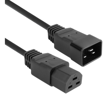 ACT Netsnoer C20 - C21 IEC60320 zwart 3 m