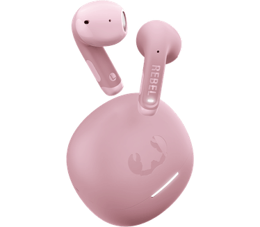 Hama Fresh 'n Rebel Twins Core 2 - Draadloze oordopjes - Bluetooth oortjes met 40 uur speeltijd - Met Microfoon en App - Pastel Pink Groen