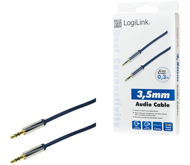 LogiLink 3.5mm - 3.5mm 0.3m