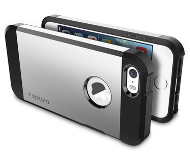 Spigen Tough Armor Apple iPhone SE Case - 041CS20251 - Satin Silver