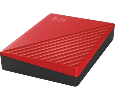 WD My Passport Portable HDD (2024) 4TB Rood