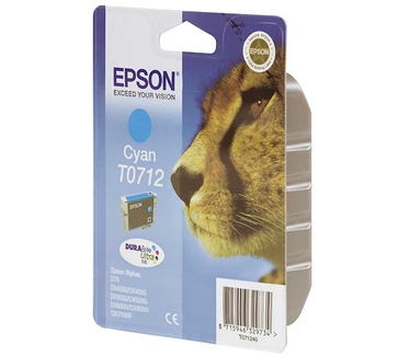 Epson inktpatroon Cyan T0712 DURABrite Ultra Ink