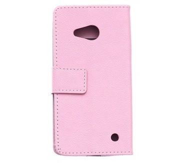 Kees Lederlook Portemonnee Hoesje Microsoft Lumia 550 - Roze