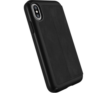 Speck Presidio Folio Leather iPhone XS / X (iPhone XS / X) Zwart