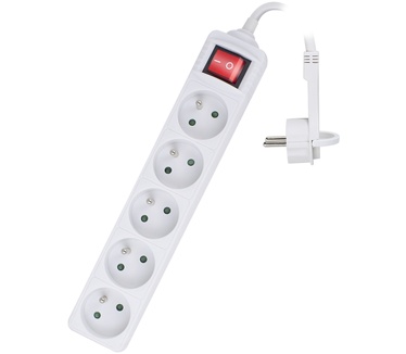 Ewent EW3954 Stekkerdoos 5x met platte stekker (België)