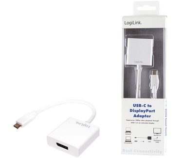 LogiLink 0.14m, USB-C 3.1/DisplayPort