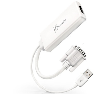 j5create JDA214 VGA to HDMI Video Audio Adapter
