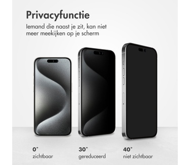 Accezz Gehard glas Privacy Screenprotector