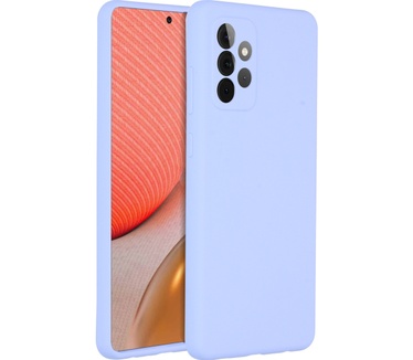 Accezz Liquid Silicone Backcover Samsung Galaxy A72 - Paars