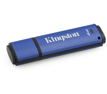 Kingston DataTraveler Vault Privacy Managed 4GB Blauw