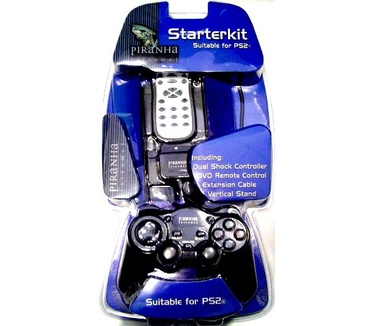 Piranha PS2 Starter Kit Zwart, PlayStation 2