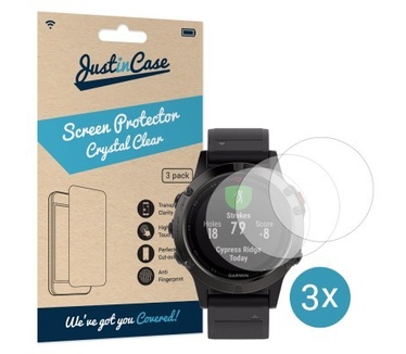Just in Case Garmin Fenix 5 Screenprotector - 3 stuks - Crystal Clear