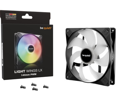 be quiet! Light Wings LX 140mm PWM, Single Pack, Zwart, 140mm