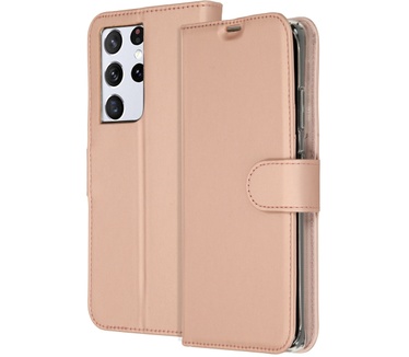 Accezz Wallet Softcase Bookcase Galaxy S21 Ultra - RosГ© Goud
