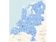 3,5GHz-kaarten van Odido, KPN en Vodafone, via Antennekaart.nl