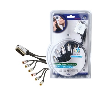 HQ Products 1.5m SCART - 6x RCA