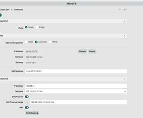 Mikrotik Quick Set