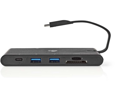 Nedis Dockingstation | USB-C | 2x USB-C / 2x USB 3.0 / VGA / HDMI / kaartlezer / Gigabit-Ethernet