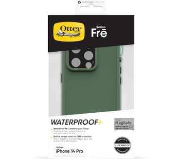 Otterbox OtterBox Fre-hoes voor iPhone 14 Pro voor MagSafe, waterdicht (IP68), schokbestendig, vuilbestendig, gestroomlijnd en dun met ingebouwde schermbeschermer, 5x getest volgens militaire standaard, Dauntless