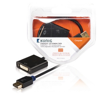 Konig DisplayPort male/DVI-I female, 0.2 m