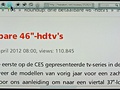 Panasonic Viera VT50 browser