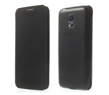 qMust Samsung Galaxy S5 Mini Flip Cover - Black