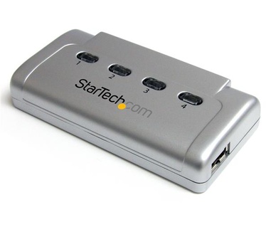 Startech.com 4-voudige Schakelaar voor Delen van USB 2.0 Randapparatuur