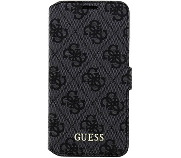 Guess 4G Uptown Book Case voor Samsung Galaxy S7 - Antraciet Grijs