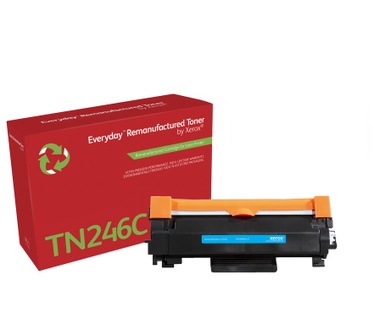 Xerox Cyaan toner cartridge. Gelijk aan Brother TN246C. Compatibel met Brother DCP-9017, DCP-9022, HL-3142, HL-3152, HL-3172, MFC-9142, MFC-9332, MFC-9342