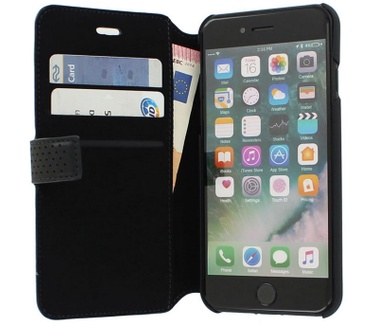 Mercedes-Benz Leather Book Case - Apple iPhone 7/8/SE/SE2 - Zwart Zwart