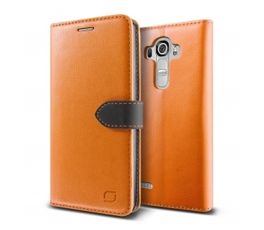 Lific Vivid Wallet Case LG G4 - Orange/Black