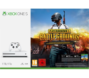 Microsoft Xbox One S 1TB + Playerunknown's Battlegrounds Wit