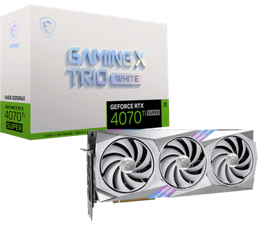 MSI GeForce RTX 4070 Ti SUPER 16G GAMING X TRIO WHITE
