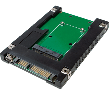 LogiLink UA0223. Ondersteunde types opslag-drives: SSD, Ondersteunde opslagstationinterfaces: mSATA, SATA, Opslag schijfgrootte: 6,35 cm (2.5"). USB-versie: 2.0, USB-connectortype: Mini-USB. Kleur van het product: Zwart. Gewicht: 40g, Breedte: 6,