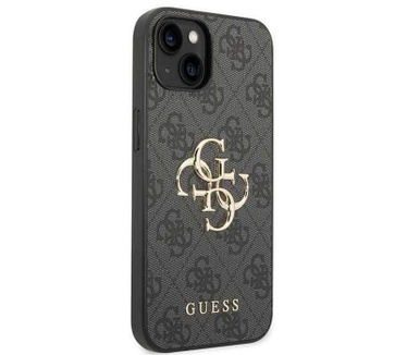 Guess 4G Metal Logo Back Case Apple iPhone 15 Plus (6.7") - Grijs Grijs