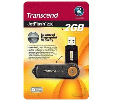 Transcend JetFlash 220 2GB Oranje