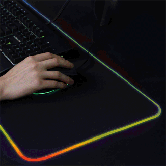 Inca IMP-022. Breedte: 770 mm, Diepte: 295 mm. Kleur van het product: Zwart, Stroomvoorziening via USB, Randen die niet omvouwen, Gestikte randen, Anti- slip grondvlak, Game-muismat