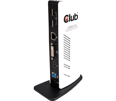 Club3D Club 3D SenseVision USB 3.0 Dual Display Docking Station White