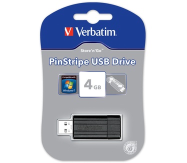 Verbatim Store 'n' Go PinStripe 4GB Zwart