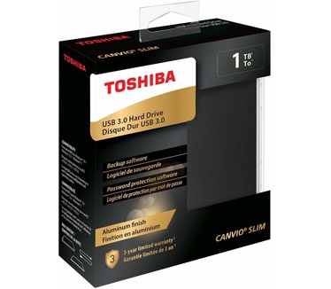 Toshiba Canvio Slim 1TB Zwart