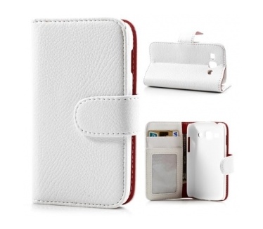 qMust Wallet Case met stand Samsung Galaxy Ace 3 (white)