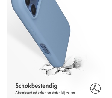 Accezz Liquid Silicone Backcover met MagSafe voor de Apple iPhone 18 Pro / 17 Pro - Lichtblauw