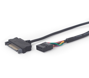 Gembird Internal USB card reader/writer with SATA port, black